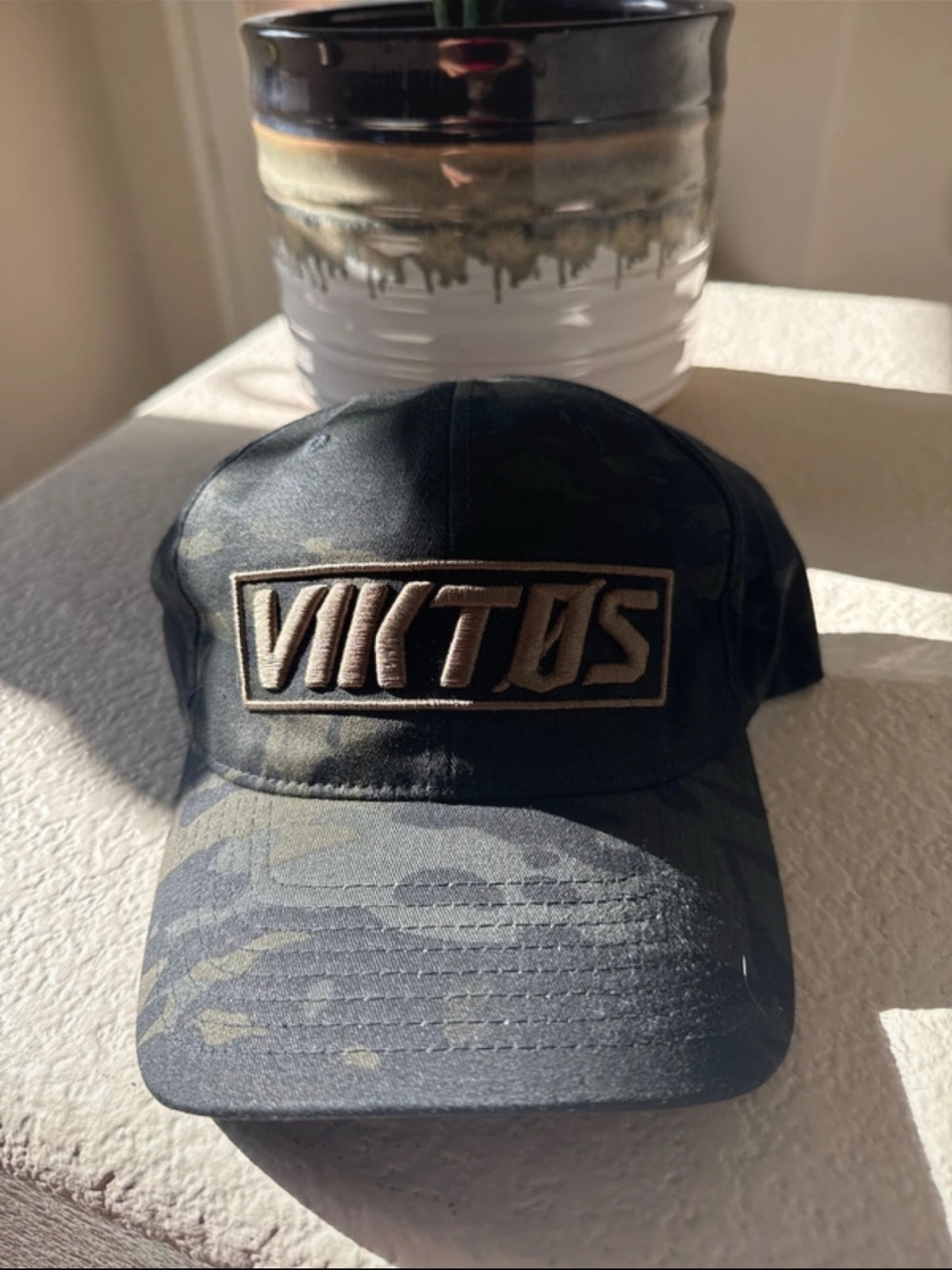 Viktos Men’s Black Camo Logo Baseball Cap
